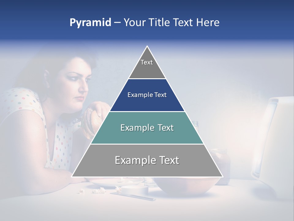 Caucasian Girl Home PowerPoint Template