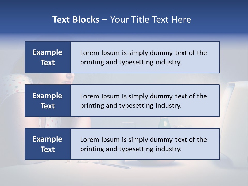 Caucasian Girl Home PowerPoint Template