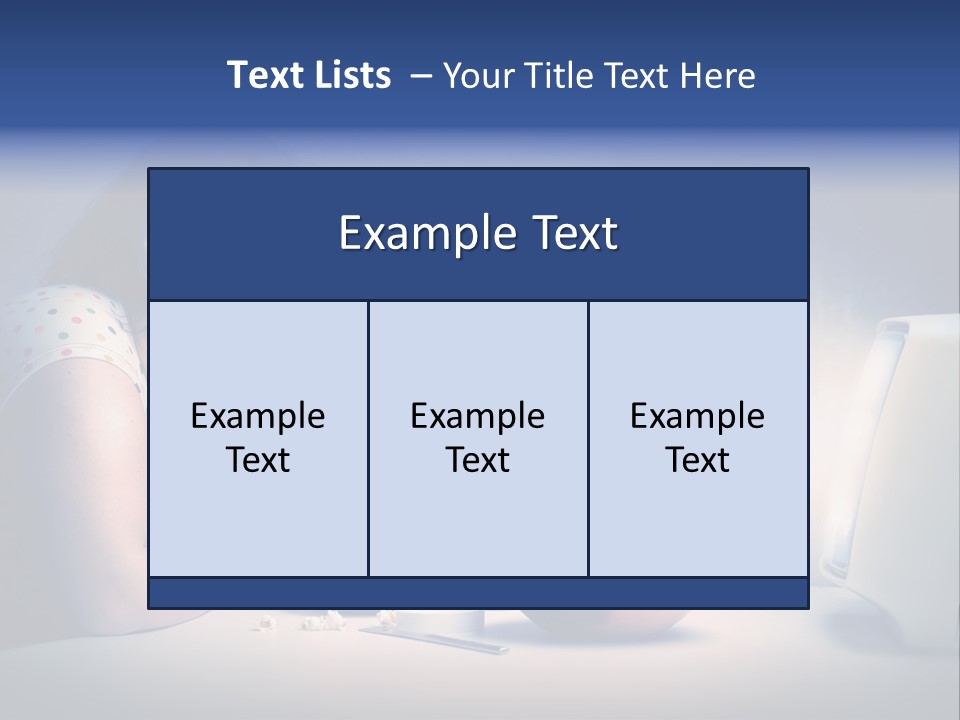 Caucasian Girl Home PowerPoint Template