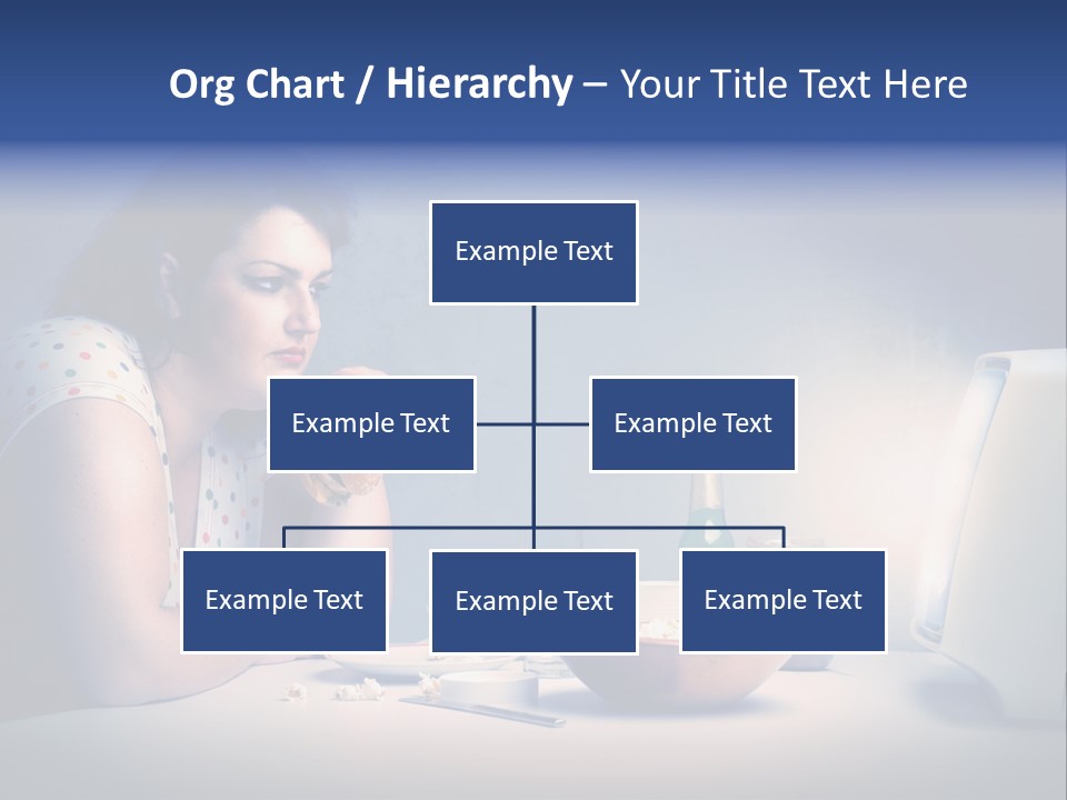 Caucasian Girl Home PowerPoint Template