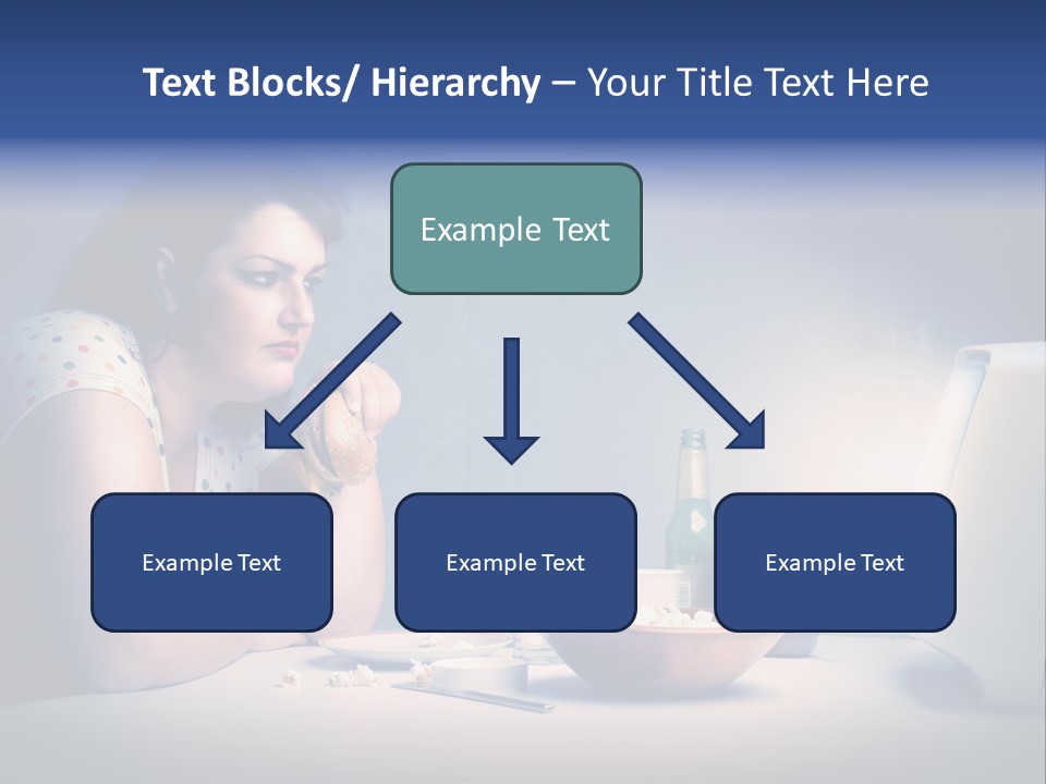 Caucasian Girl Home PowerPoint Template