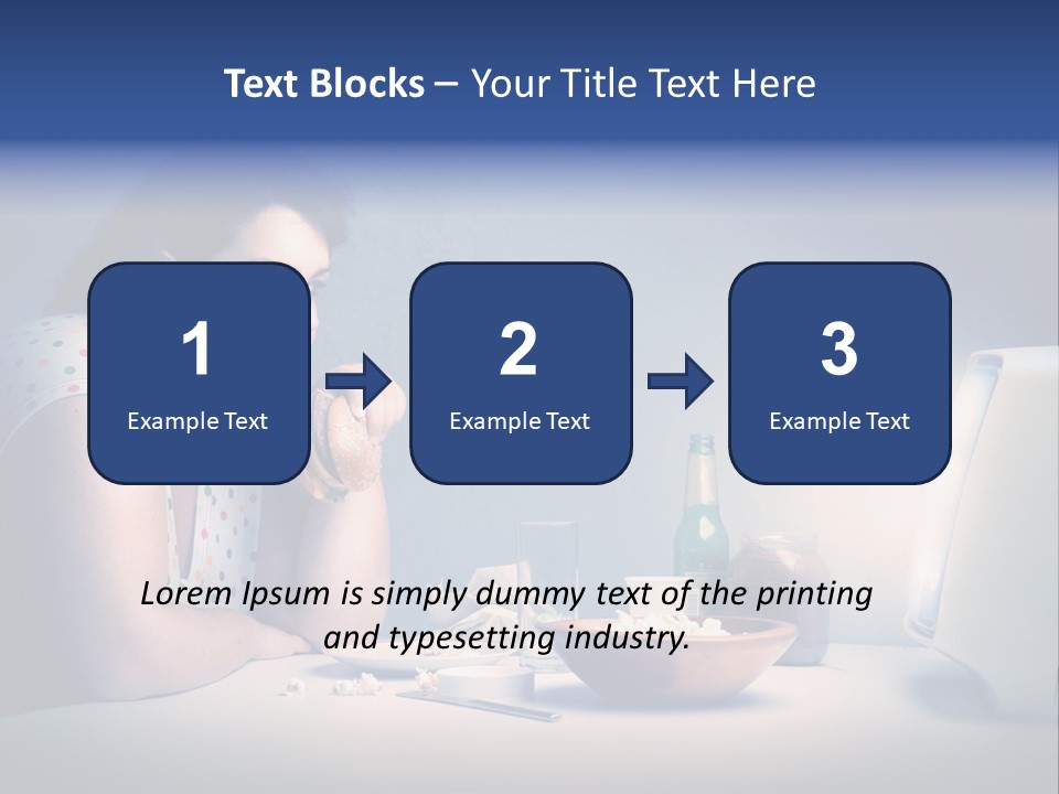 Caucasian Girl Home PowerPoint Template