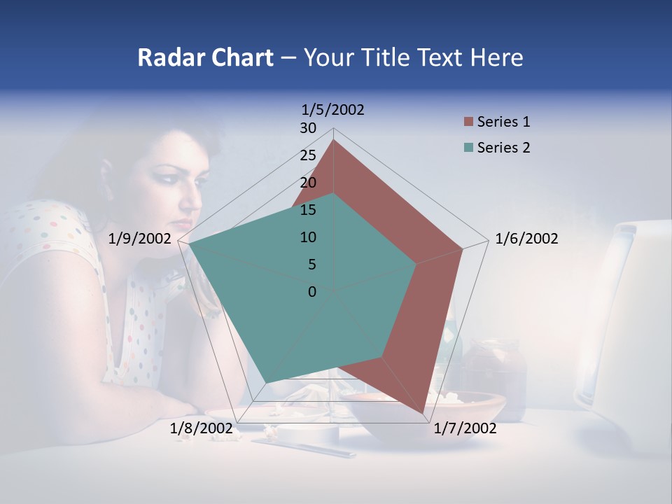 Caucasian Girl Home PowerPoint Template