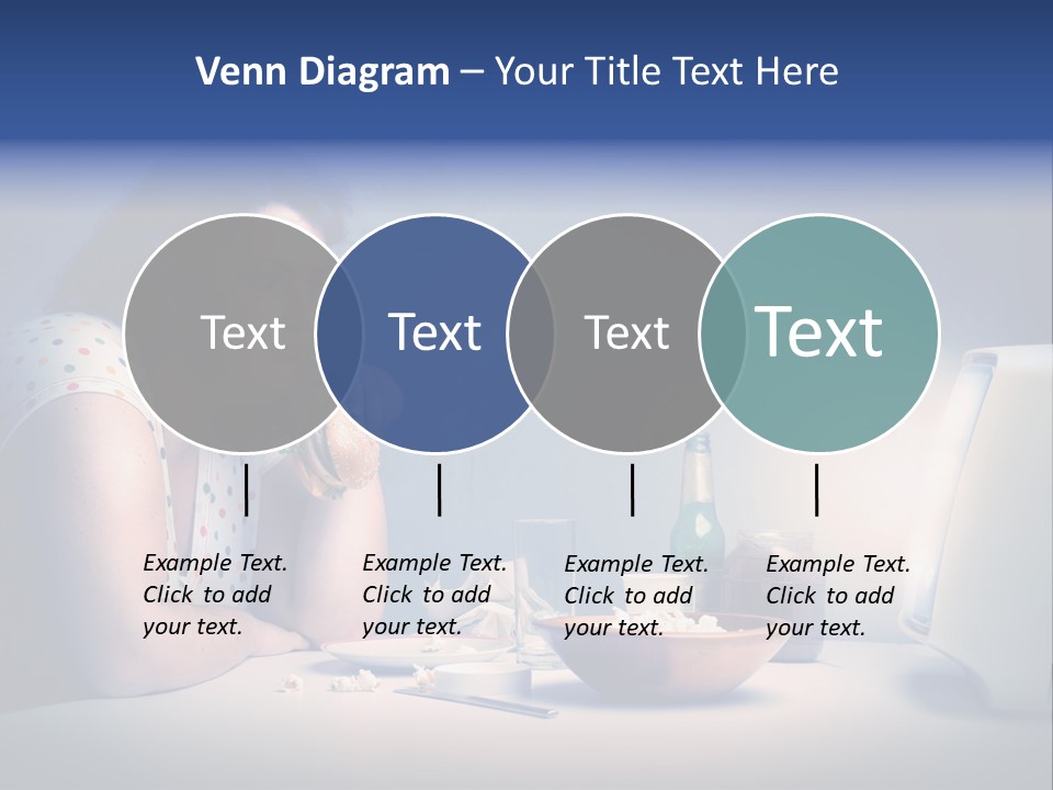 Caucasian Girl Home PowerPoint Template