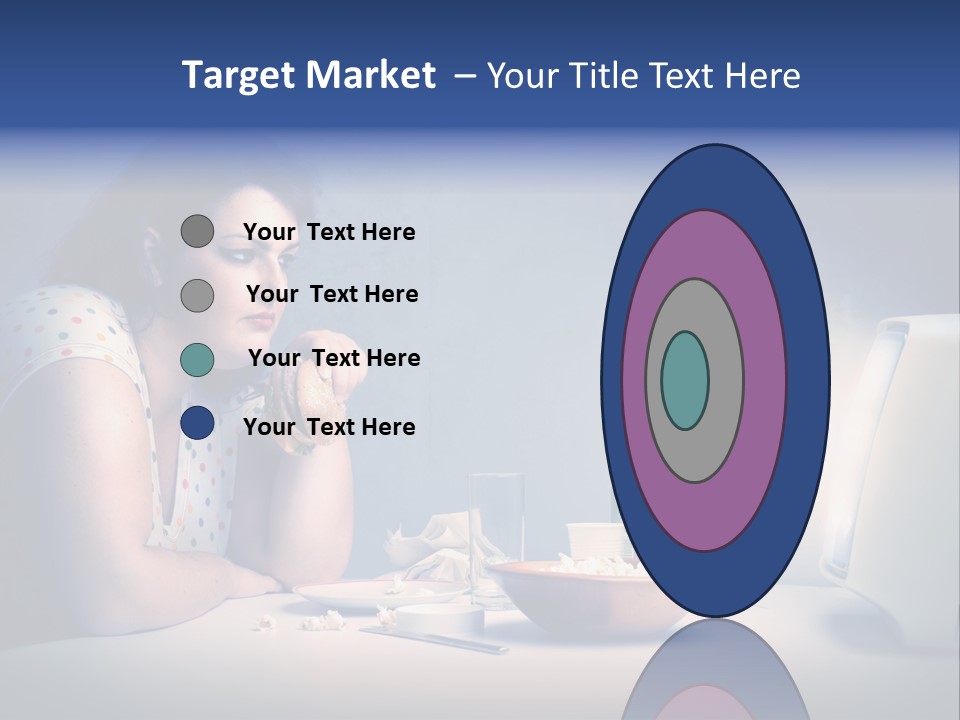 Caucasian Girl Home PowerPoint Template