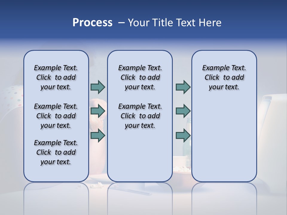 Caucasian Girl Home PowerPoint Template