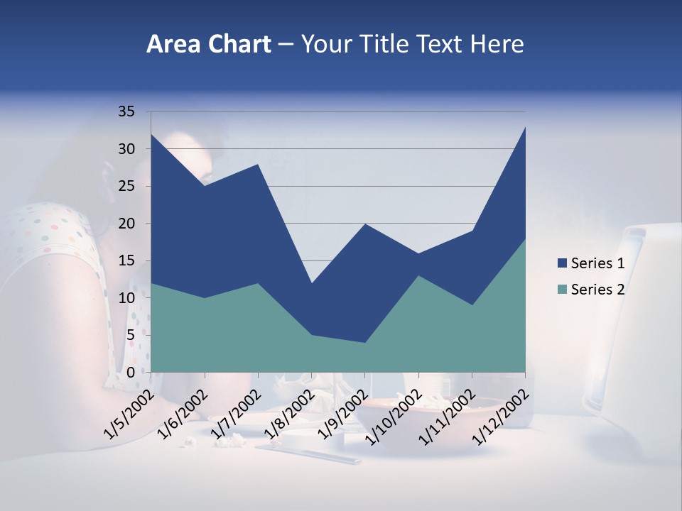 Caucasian Girl Home PowerPoint Template