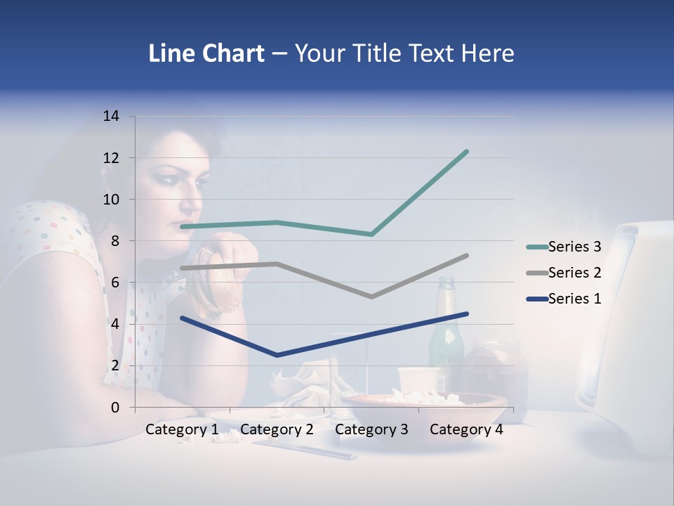 Caucasian Girl Home PowerPoint Template