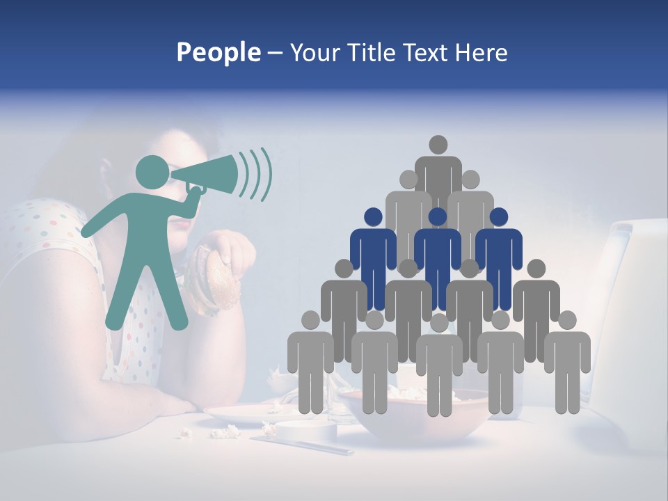 Caucasian Girl Home PowerPoint Template