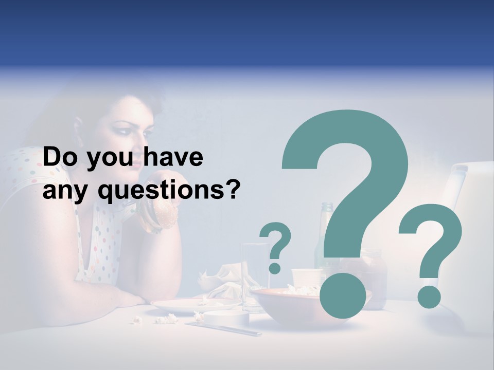 Caucasian Girl Home PowerPoint Template