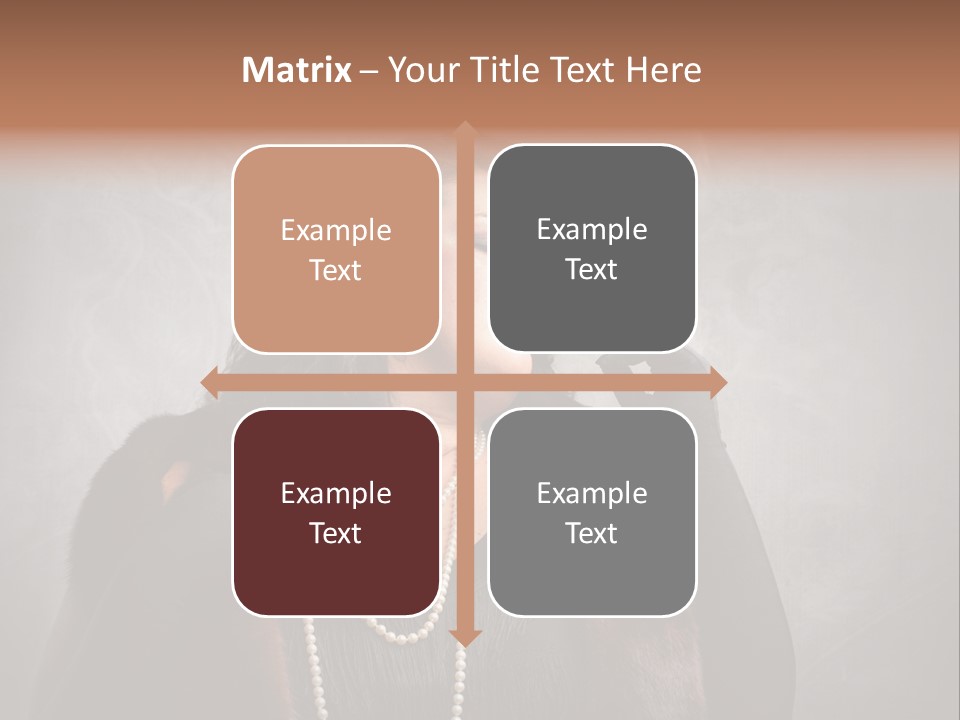 Ugly Female Portrait PowerPoint Template