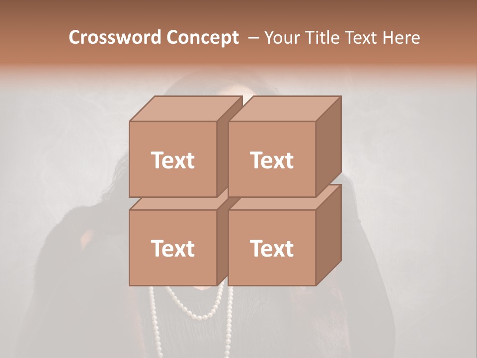 Ugly Female Portrait PowerPoint Template