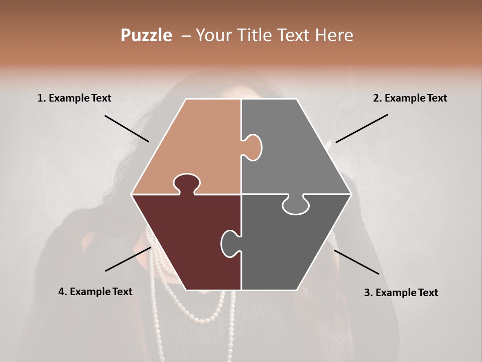 Ugly Female Portrait PowerPoint Template