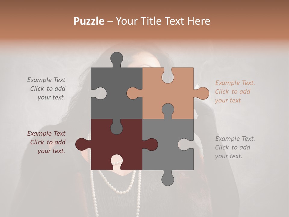 Ugly Female Portrait PowerPoint Template