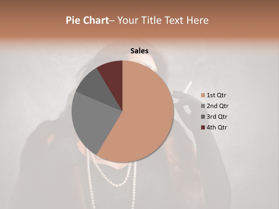 Ugly Female Portrait PowerPoint Template
