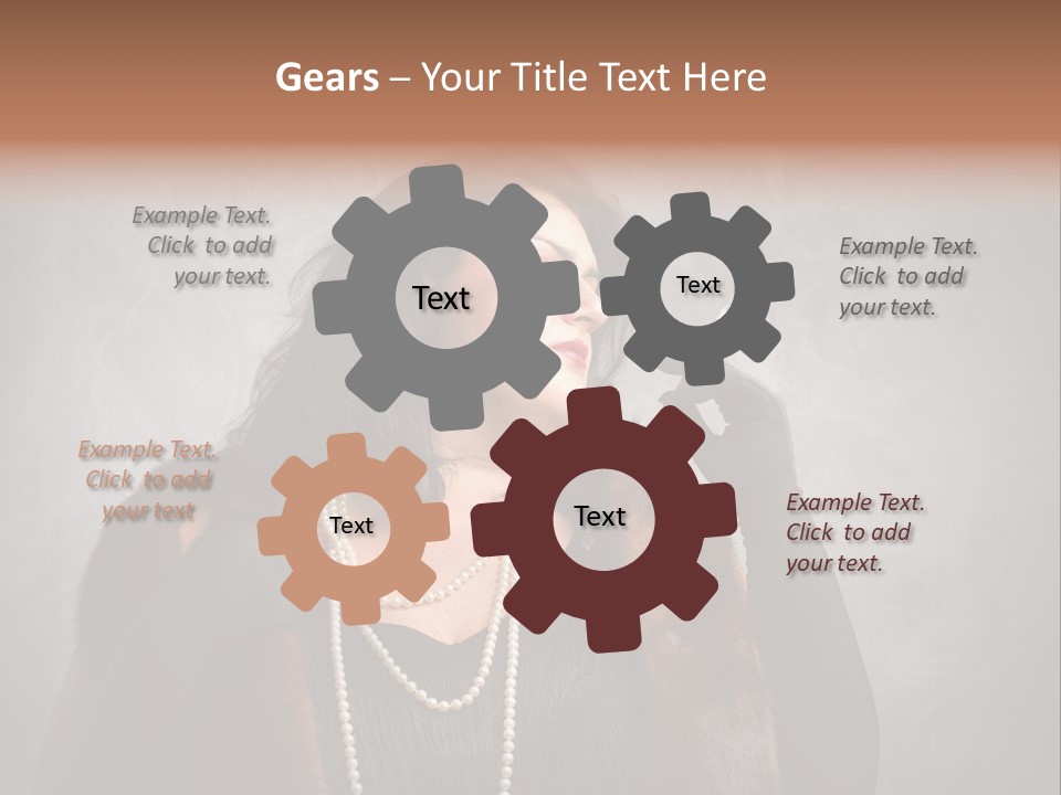 Ugly Female Portrait PowerPoint Template