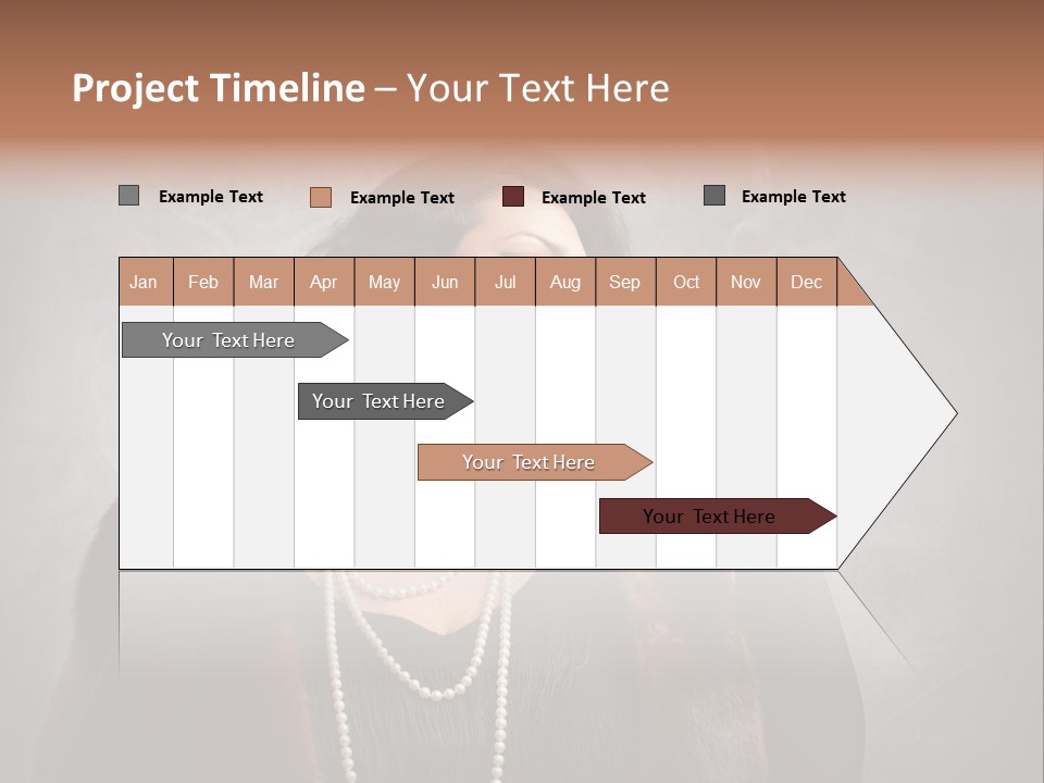 Ugly Female Portrait PowerPoint Template