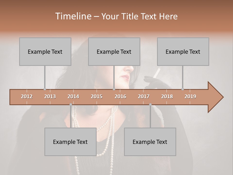 Ugly Female Portrait PowerPoint Template