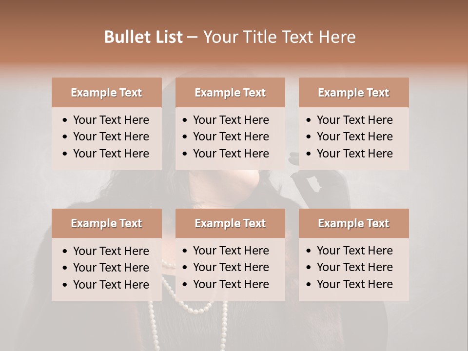 Ugly Female Portrait PowerPoint Template