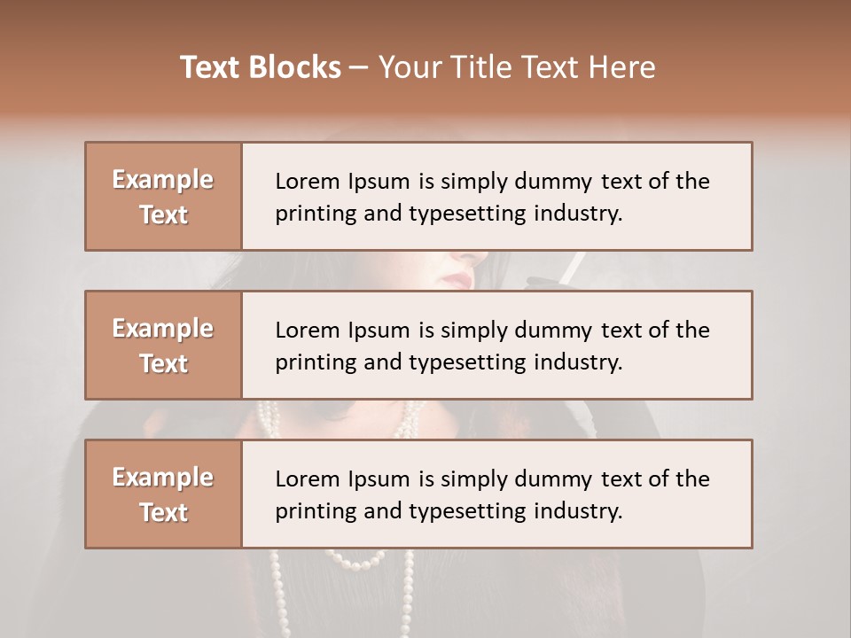 Ugly Female Portrait PowerPoint Template