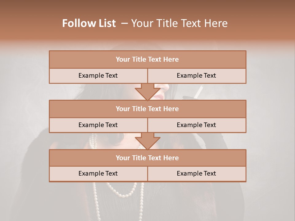 Ugly Female Portrait PowerPoint Template