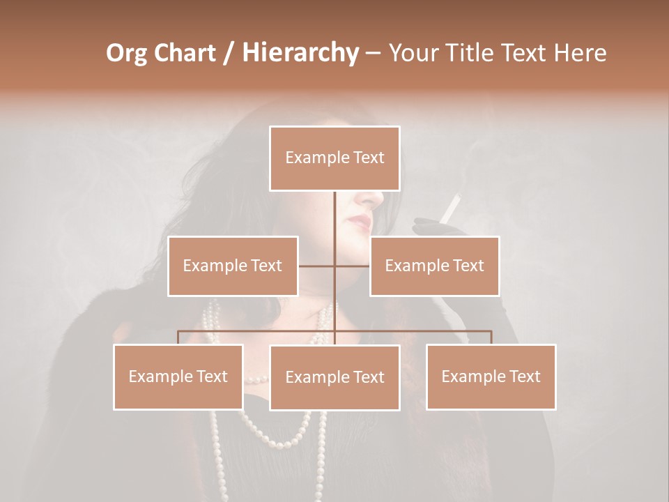 Ugly Female Portrait PowerPoint Template