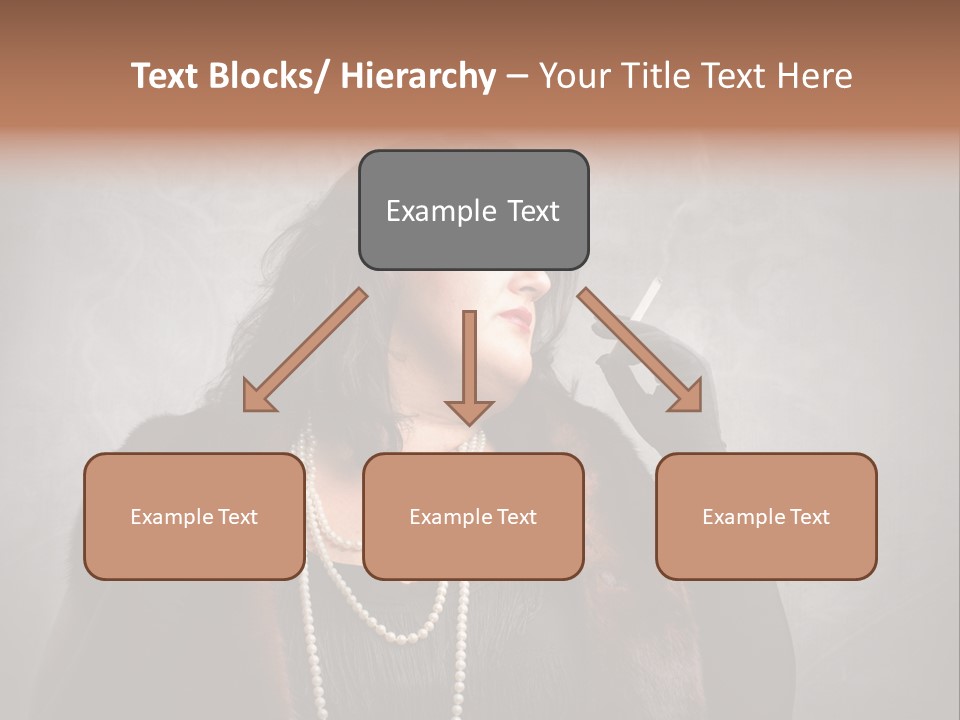 Ugly Female Portrait PowerPoint Template