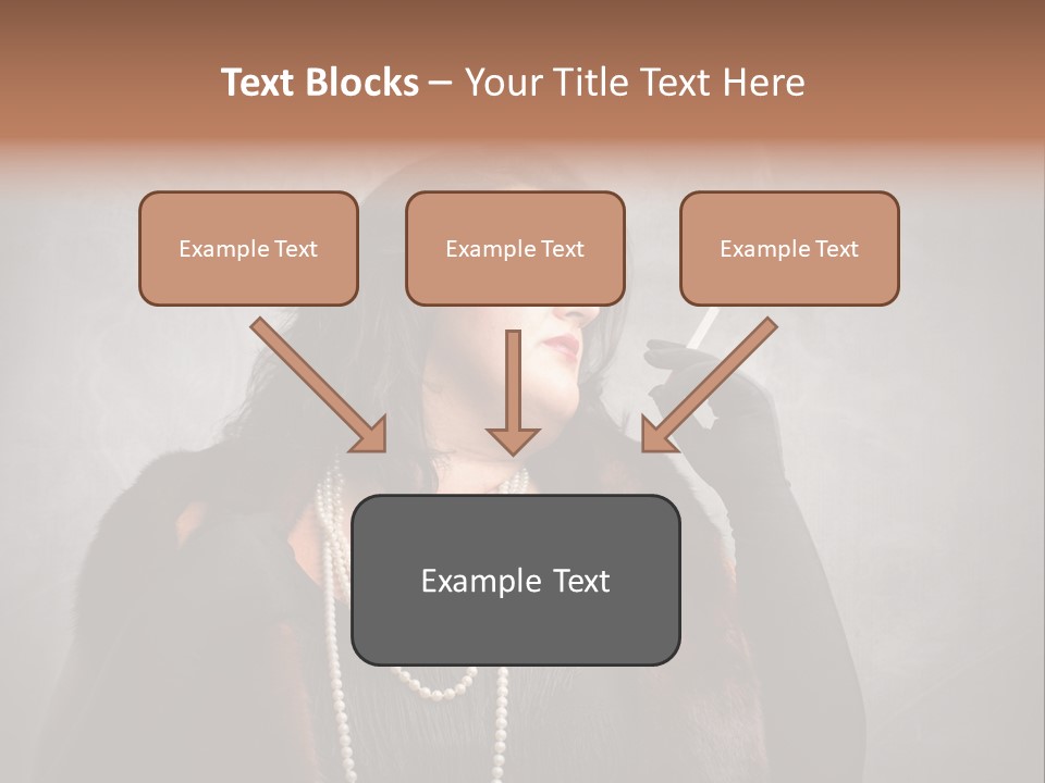 Ugly Female Portrait PowerPoint Template