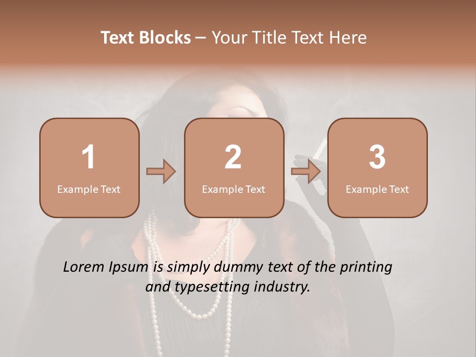 Ugly Female Portrait PowerPoint Template