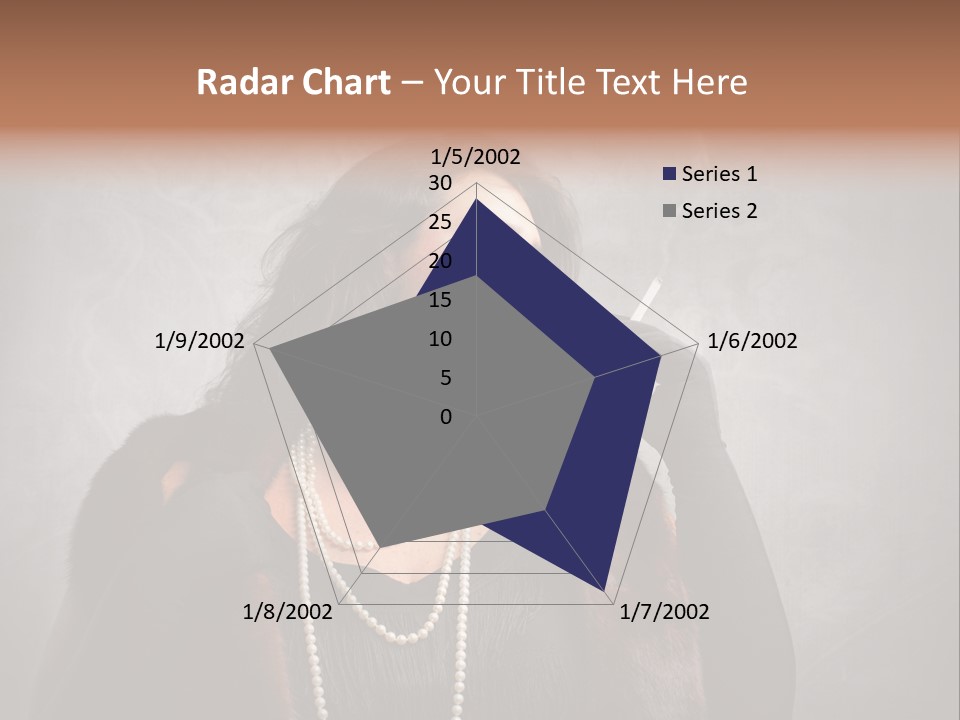 Ugly Female Portrait PowerPoint Template