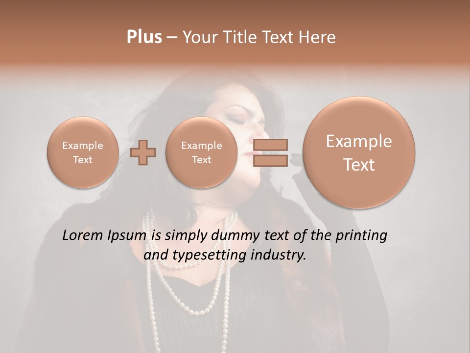Ugly Female Portrait PowerPoint Template