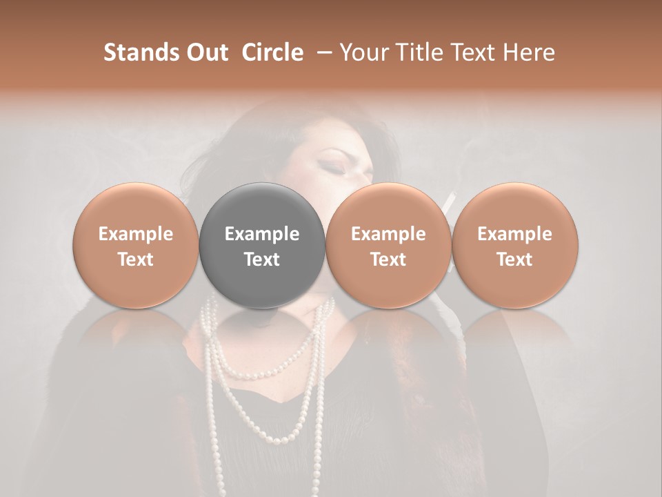 Ugly Female Portrait PowerPoint Template