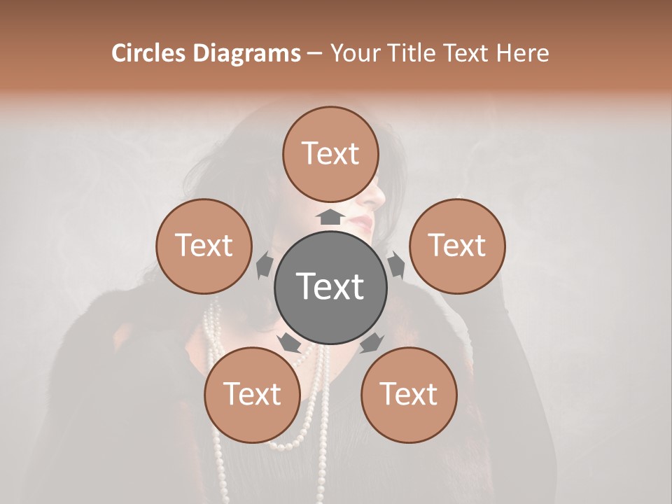 Ugly Female Portrait PowerPoint Template