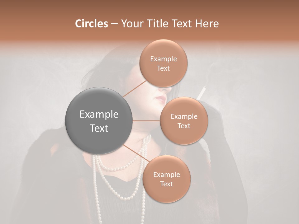 Ugly Female Portrait PowerPoint Template