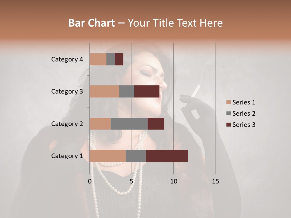 Ugly Female Portrait PowerPoint Template