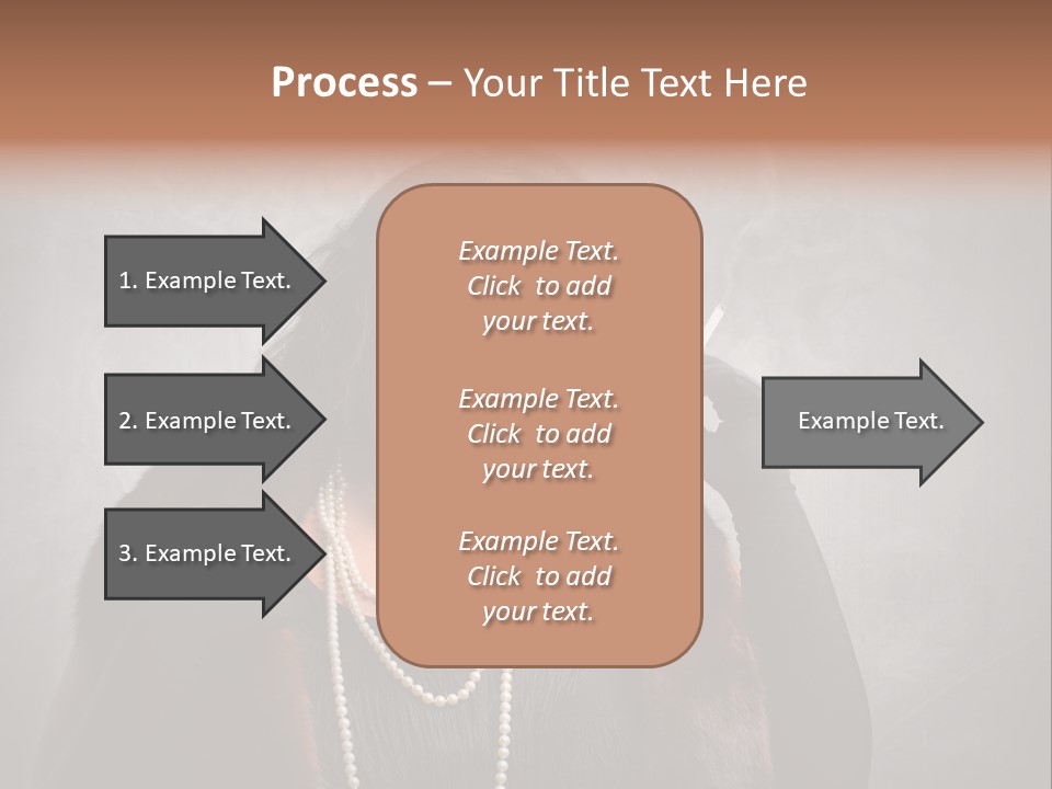 Ugly Female Portrait PowerPoint Template