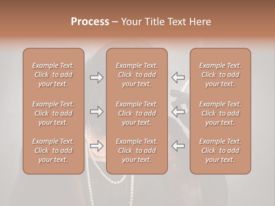Ugly Female Portrait PowerPoint Template
