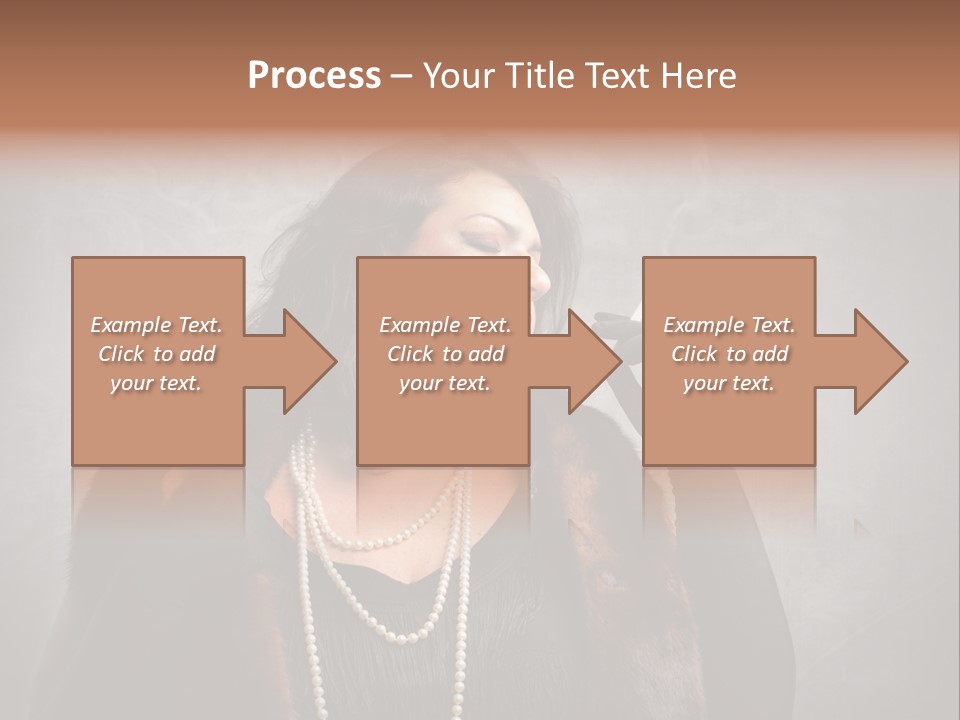 Ugly Female Portrait PowerPoint Template