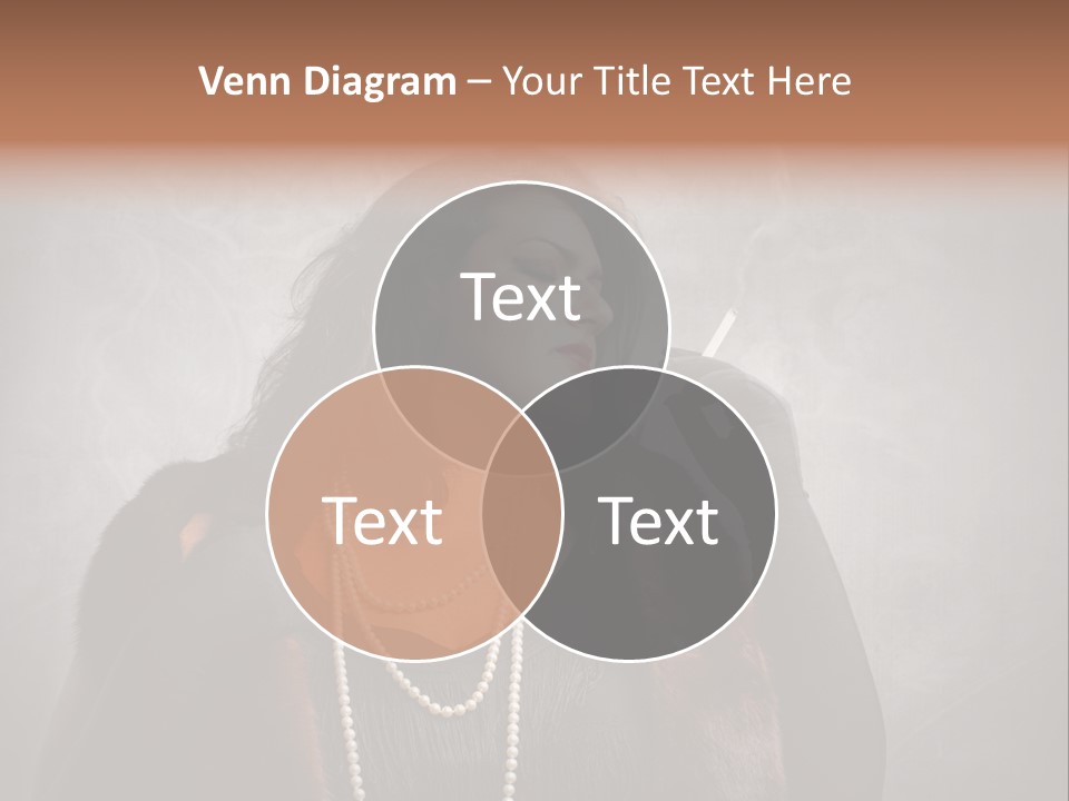 Ugly Female Portrait PowerPoint Template