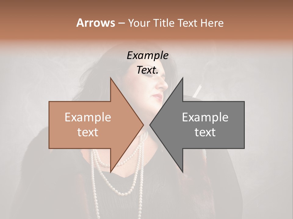 Ugly Female Portrait PowerPoint Template