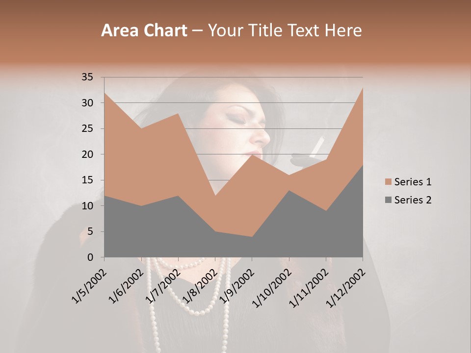 Ugly Female Portrait PowerPoint Template