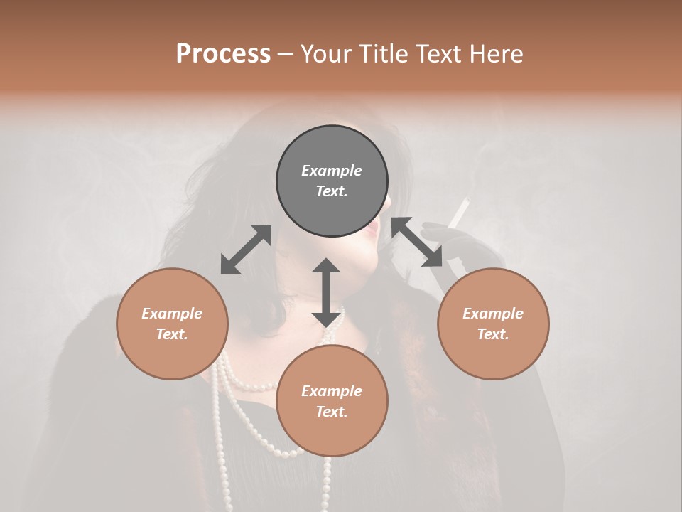 Ugly Female Portrait PowerPoint Template