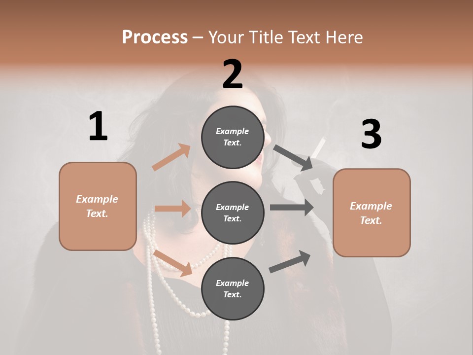Ugly Female Portrait PowerPoint Template