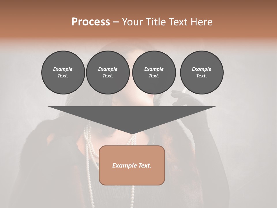 Ugly Female Portrait PowerPoint Template
