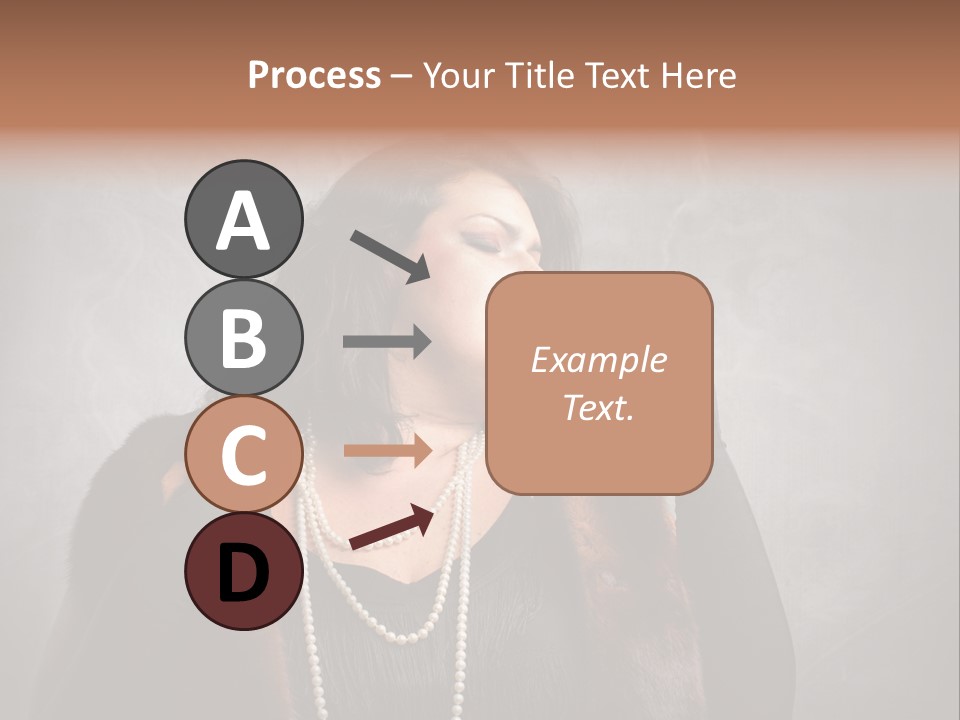 Ugly Female Portrait PowerPoint Template