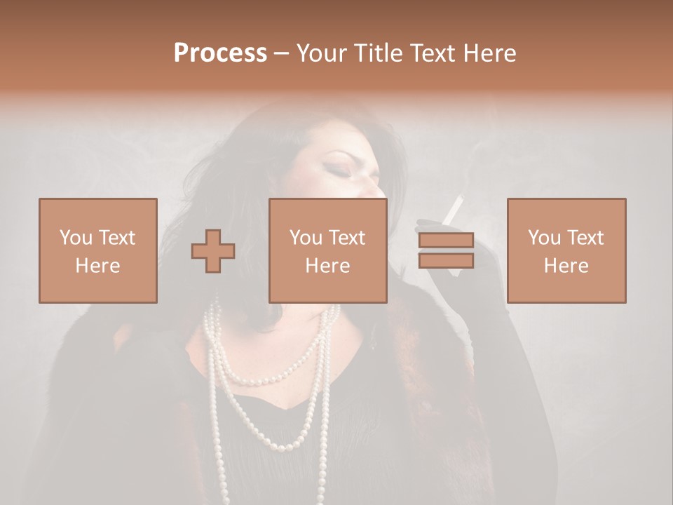 Ugly Female Portrait PowerPoint Template