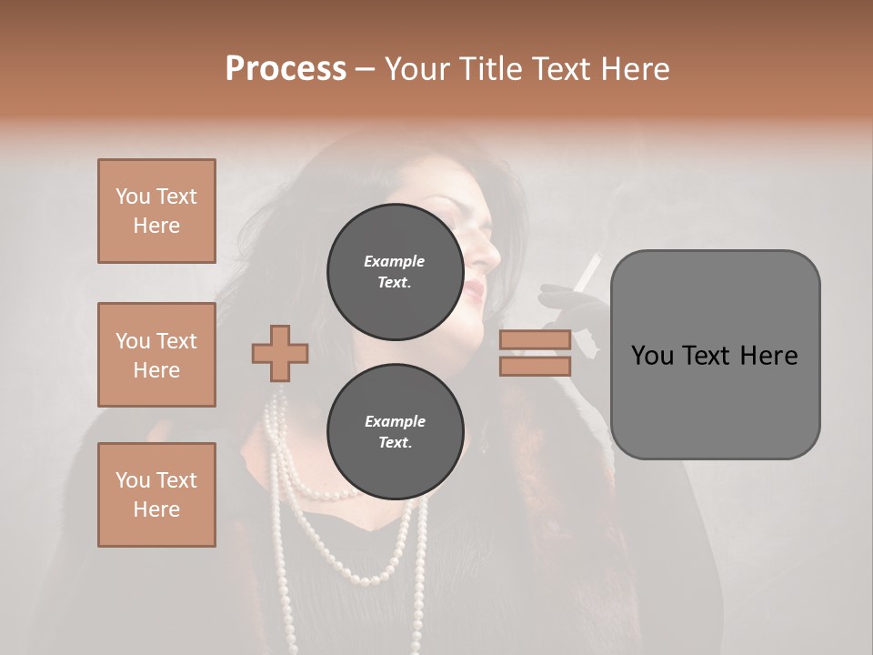 Ugly Female Portrait PowerPoint Template
