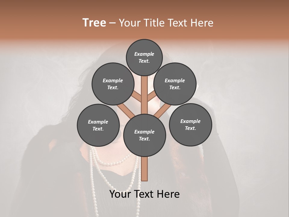 Ugly Female Portrait PowerPoint Template