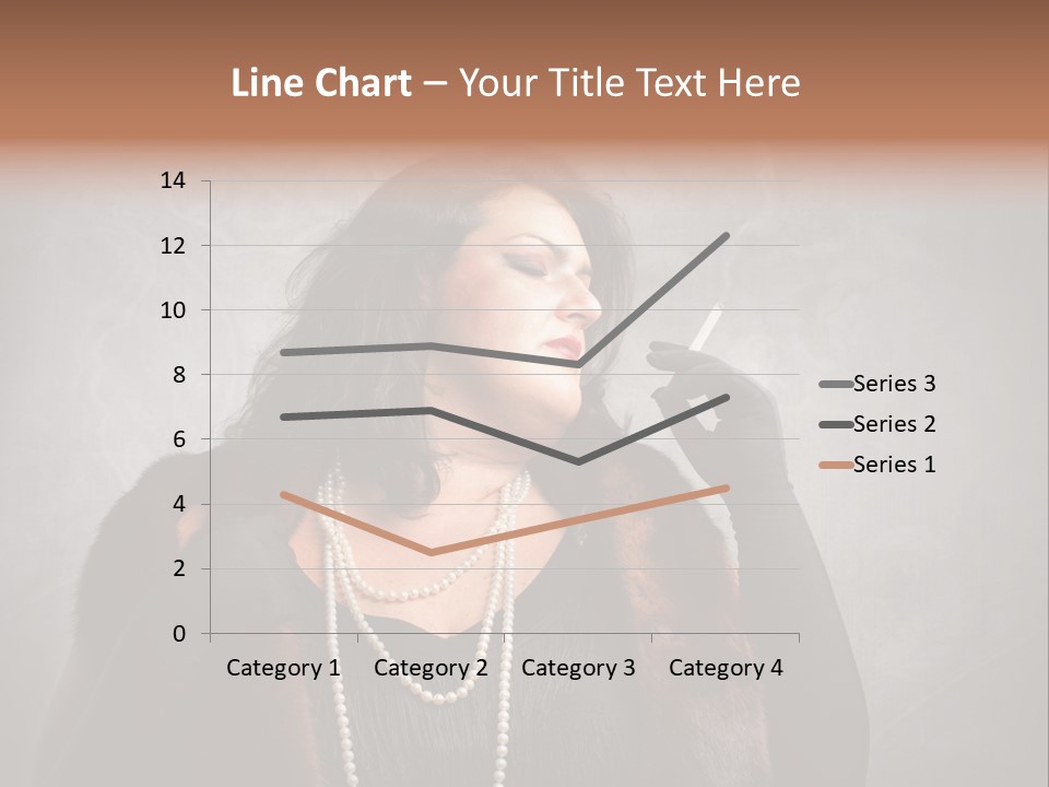 Ugly Female Portrait PowerPoint Template