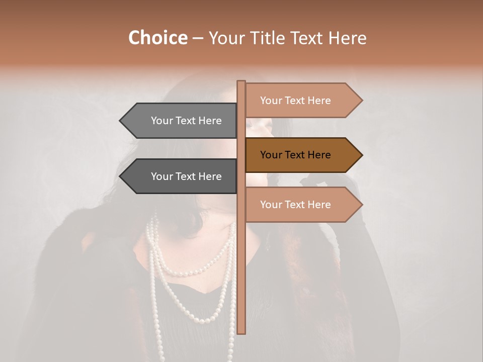 Ugly Female Portrait PowerPoint Template